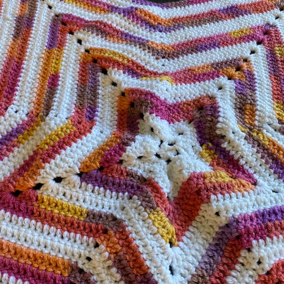 Crochet Star Baby Blanket or Accent Throw - Picture 5 of 5
